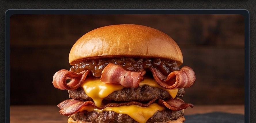 The Monster Bacon — doble carne Angus con tocino ahumado